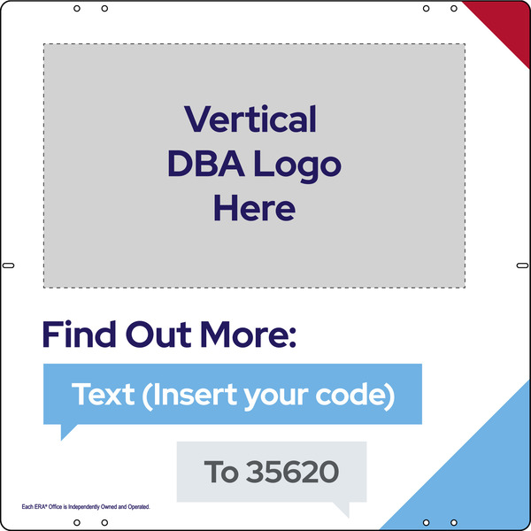 Text Code # Sign Panel, 24h x 24w, Steel
