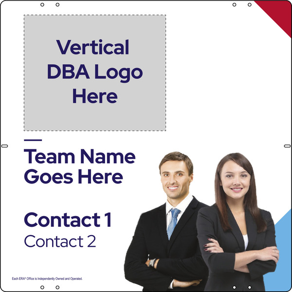 Team Name w Photo Sign Panel, 24h x 24w, Steel