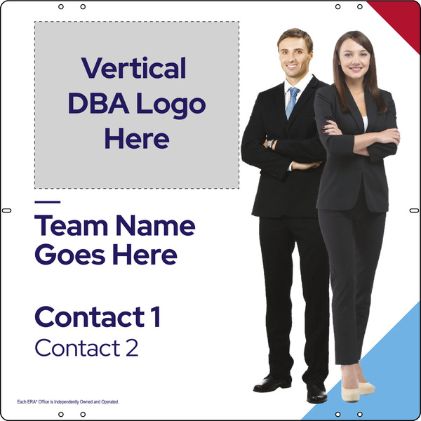 Team Name w Photo Sign Panel, 24h x 24w, Steel