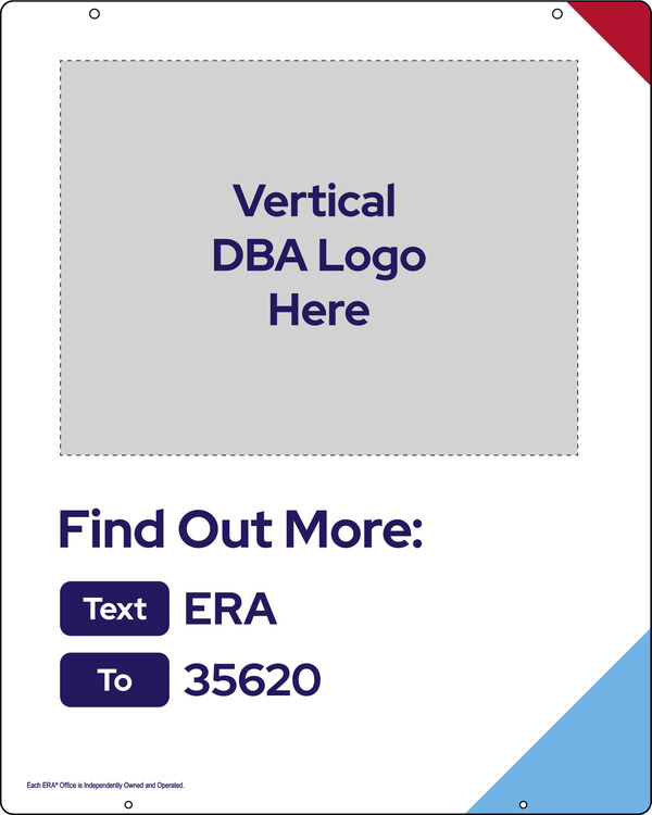 Text Informaton to Hanging Sign Panel, 30h x 24w, Steel