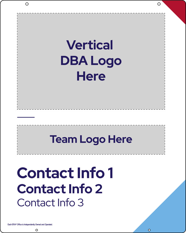 Team Logo Hanging Sign Panel, 30h x 24w, Steel