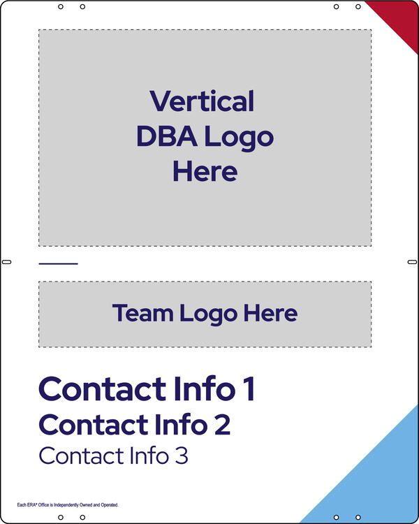 Team Logo Sign Panel, 30h x 24w, Steel