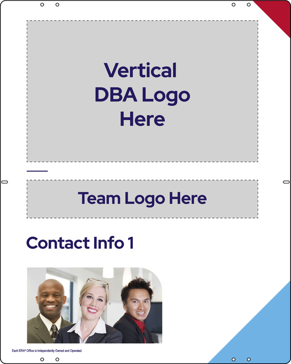 Team Logo w Photo Sign Panel, 30h x 24w, Steel