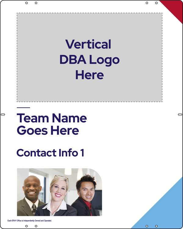 Team Name w Photo Sign Panel, 30h x 24w, Steel