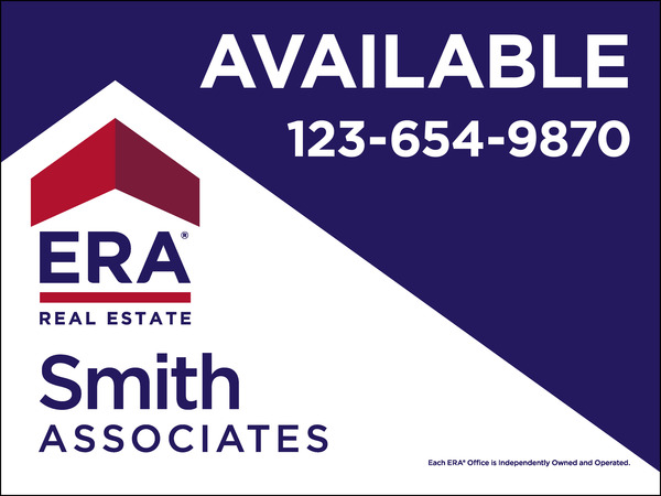 commercial real estate sign panel printed on one side, 10mm corrugated plastic 36h x 48w