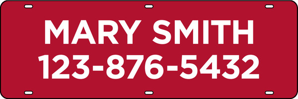 Name Sign Rider,  24ga Steel 6h x 18w