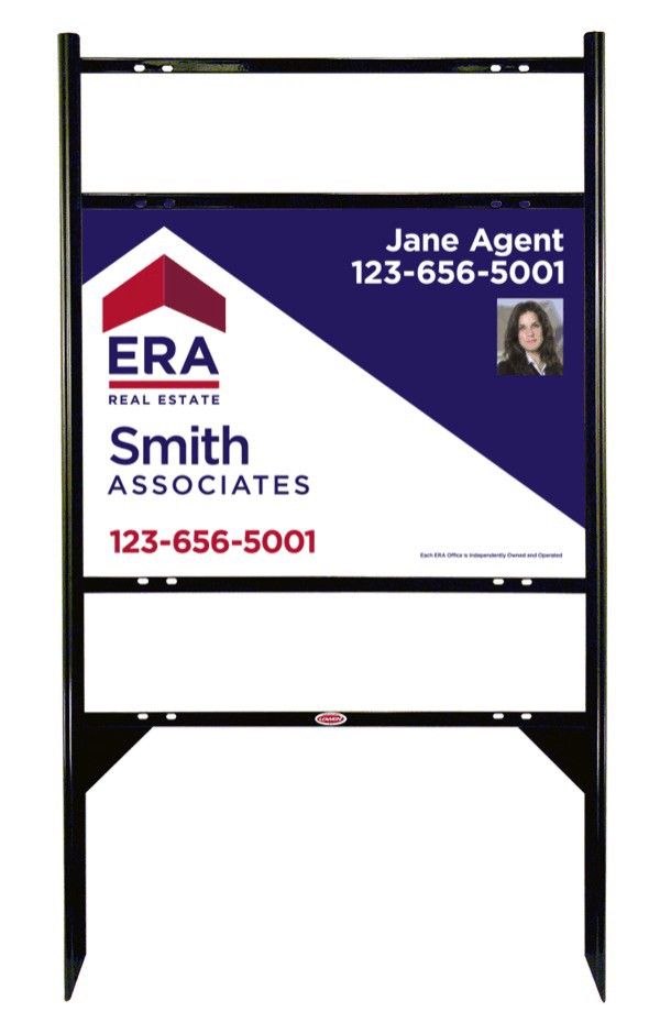 angle iron frame for 2 rider inserts and photo sign panel unit, 24 GA steel, 18h x 24w