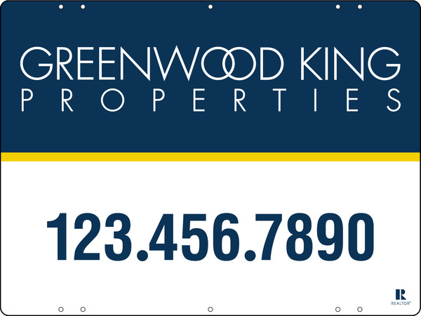 Greenwood King Sign Office Panel, 24 GA Steel 18h x 24w