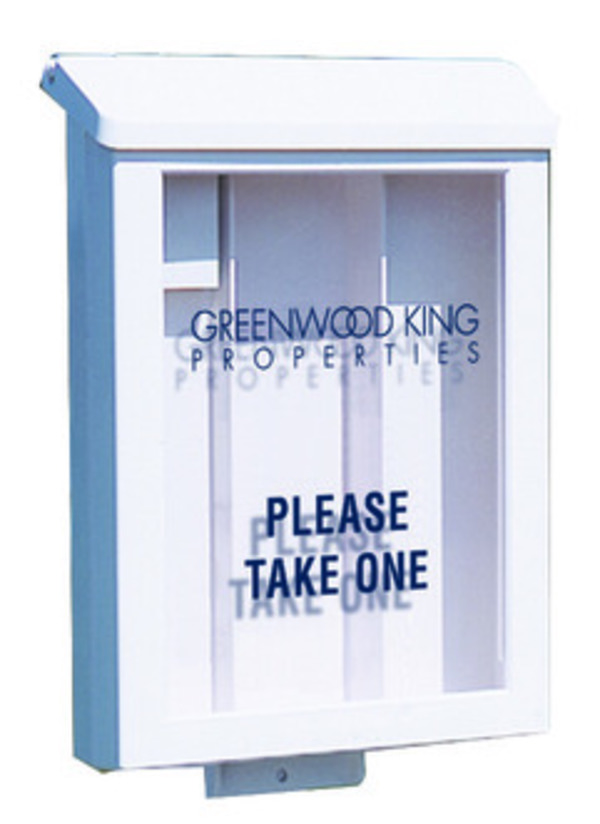 Real Estate Sign White Plastic Yard Box. Please Contact Elissa Kirkham To Order.