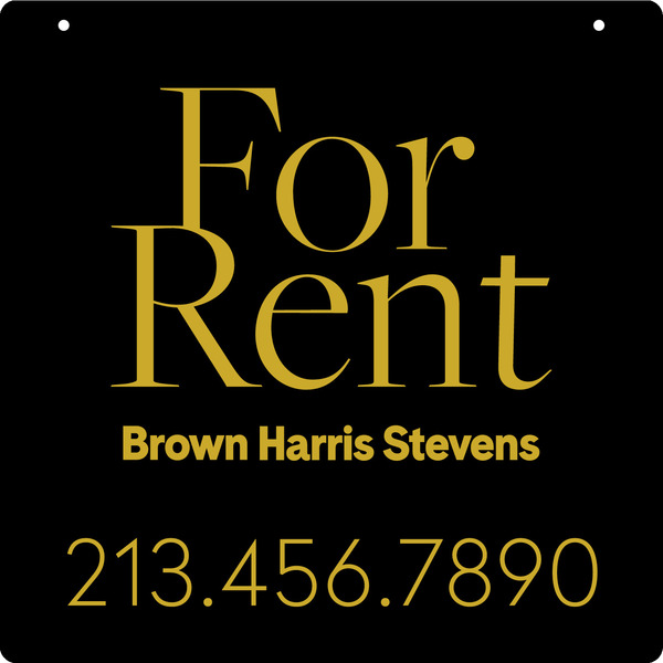 Hanging For Rent Sign Panel, 20h x 20w, 3mm Aluminum Composite