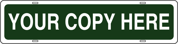 Custom Sign Rider, Steel 6h x 24w
