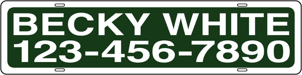 Real Estate Name Sign Rider, Steel 6h x 24w