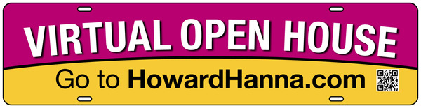 Virtual Open House Sign Rider, 6h x 24w, Steel