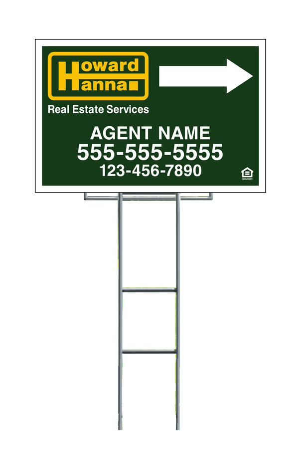 Wire Stake and Agent Sign Panel Unit, 12h x 18w, 4mm