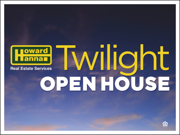 Directional Open House Sign Panel, 18h x 24w, 4mm Corrugated