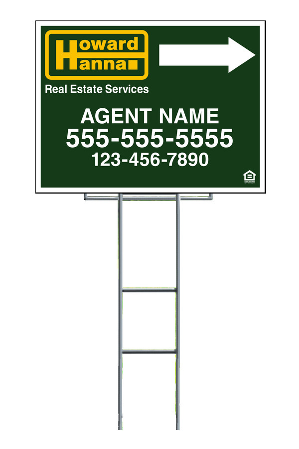 Wire Stake and Agent Sign Panel Unit, 18h x 24w, 4mm