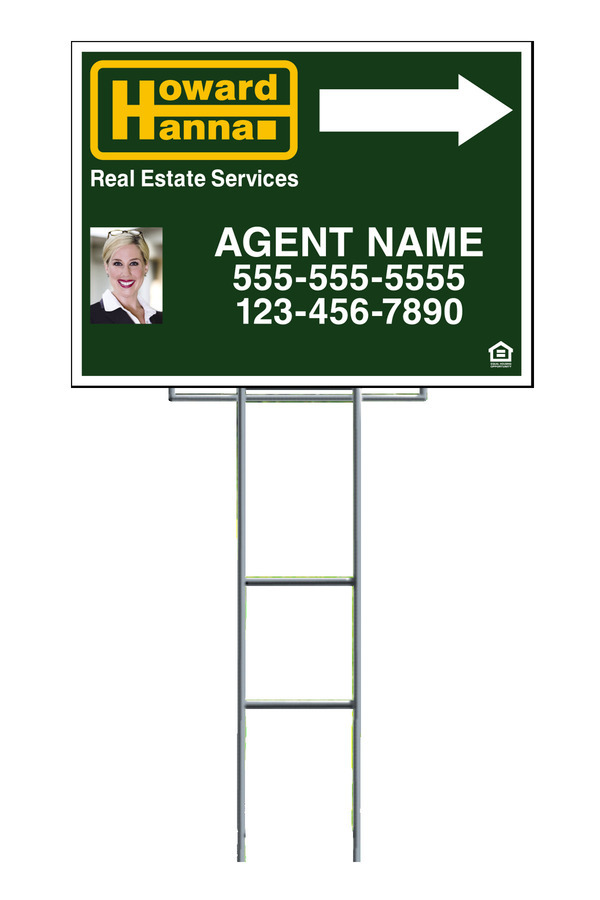 Wire Stake and Agent Photo Sign Panel Unit, 18h x 24w, 4mm