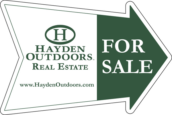 Directional Arrow Shape For Sale Sign Panel, 18h x 24w, 4mm Corrugated