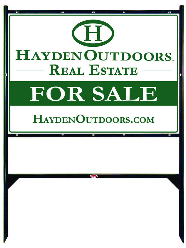 Angle Iron Frame and Sign Panel Unit, 30h x 42w, Black