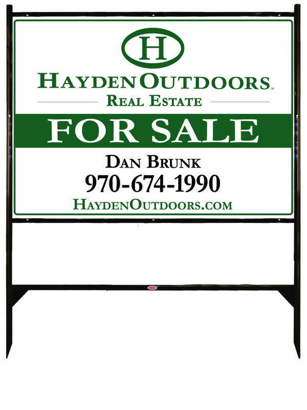 Angle Iron Frame and Sign Panel Unit, 30h x 42w, Black