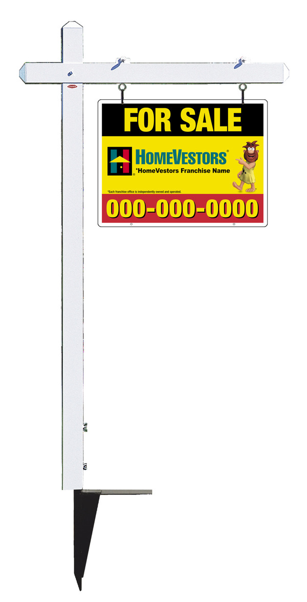 Black Premier Post Sign Unit, 18h x 24w