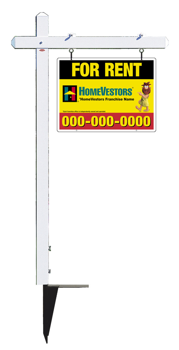 Black Premier Post Sign Unit, 18h x 24w