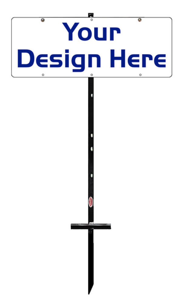 real estate t-stake and panel unit, 24 GA steel 9h x 24w