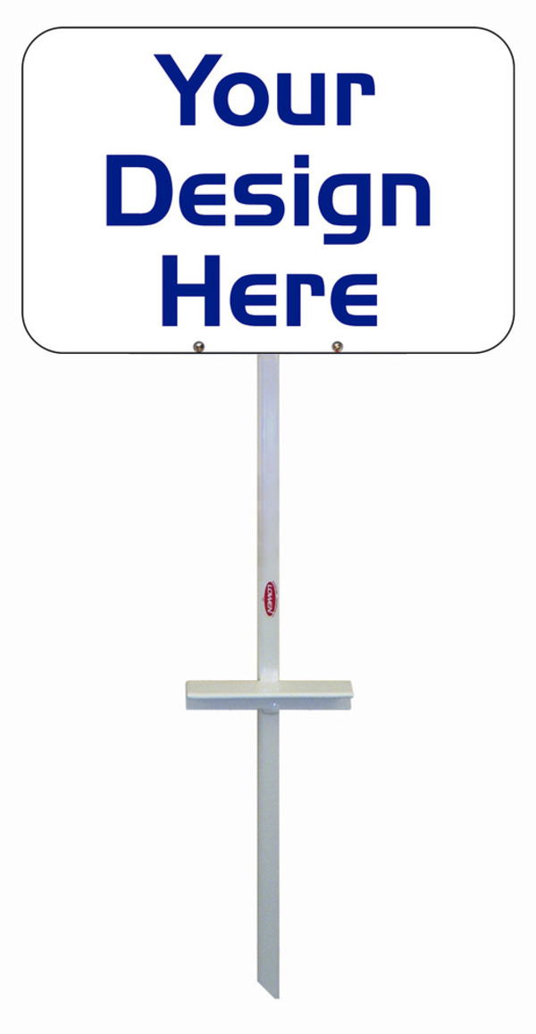 T-Stake and Custom Sign Panel Unit, 12h x 18w, 3MM Aluminum Composite