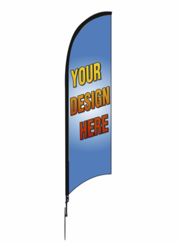12FT Customer Feather Flag Unit, Printed on both sides