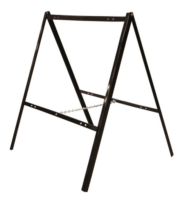 Real Estate Angle Iron A Frame,  18h x 24w - Black