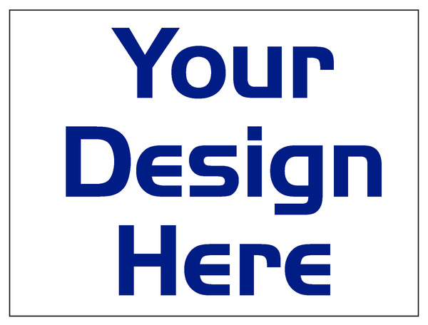 Real Estate Sign Panel with vertical flutes printed on two sides, 4mm Corrugated Plastic 18h x 24w