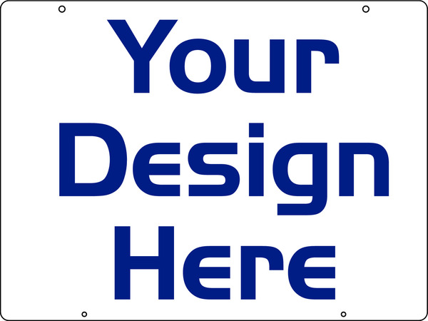 Real Estate Hanging Sign Panel with grommets, 24 GA Steel 18h x 24w