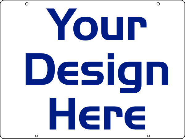 Real Estate Reflective Hanging Sign Panel with grommets, .063 Aluminum 18h x 24w