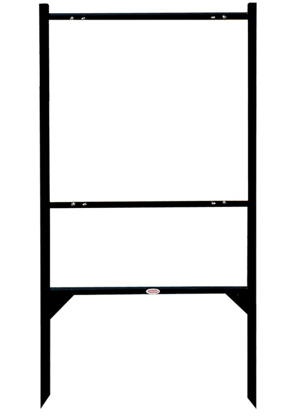 Real Estate Angle Iron Sign Frame, 24h x 24w - Black