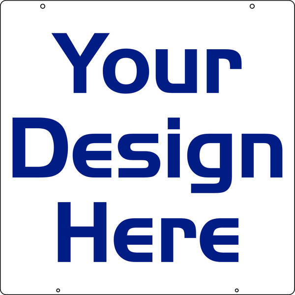 Real Estate Hanging Sign Panel with grommets, 24 GA Steel 24h x 24w
