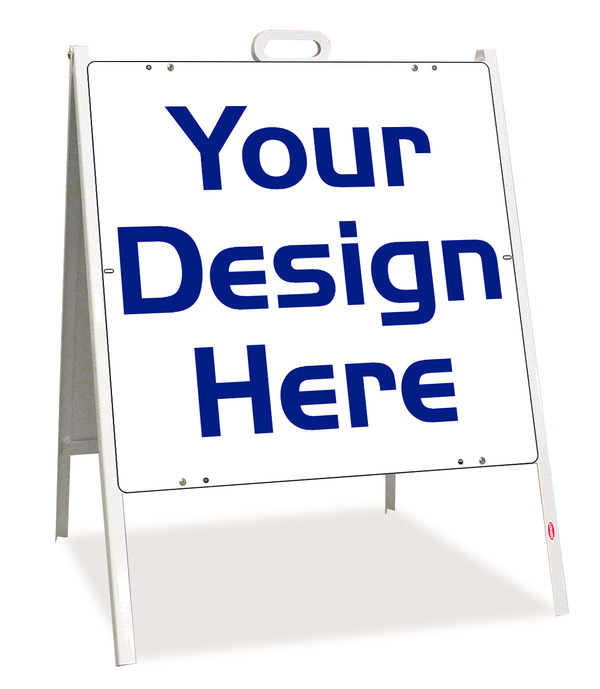 A-Frame and Sign Panel Unit, 24h x 24w, Steel