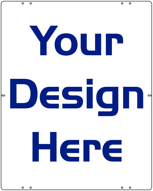 Reflective Sign Panel, 30h x 24w, Steel