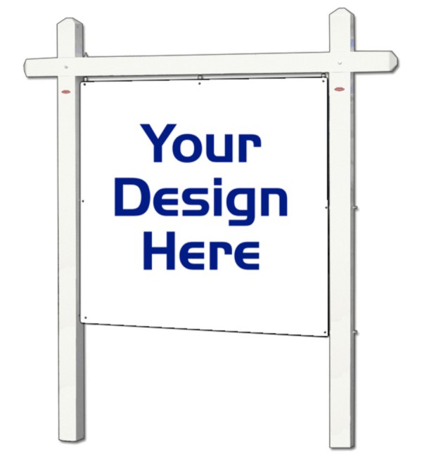 Aluminum Sign Frame and Commercial Sign Panel unit, 24 GA steel, 36h x 36w