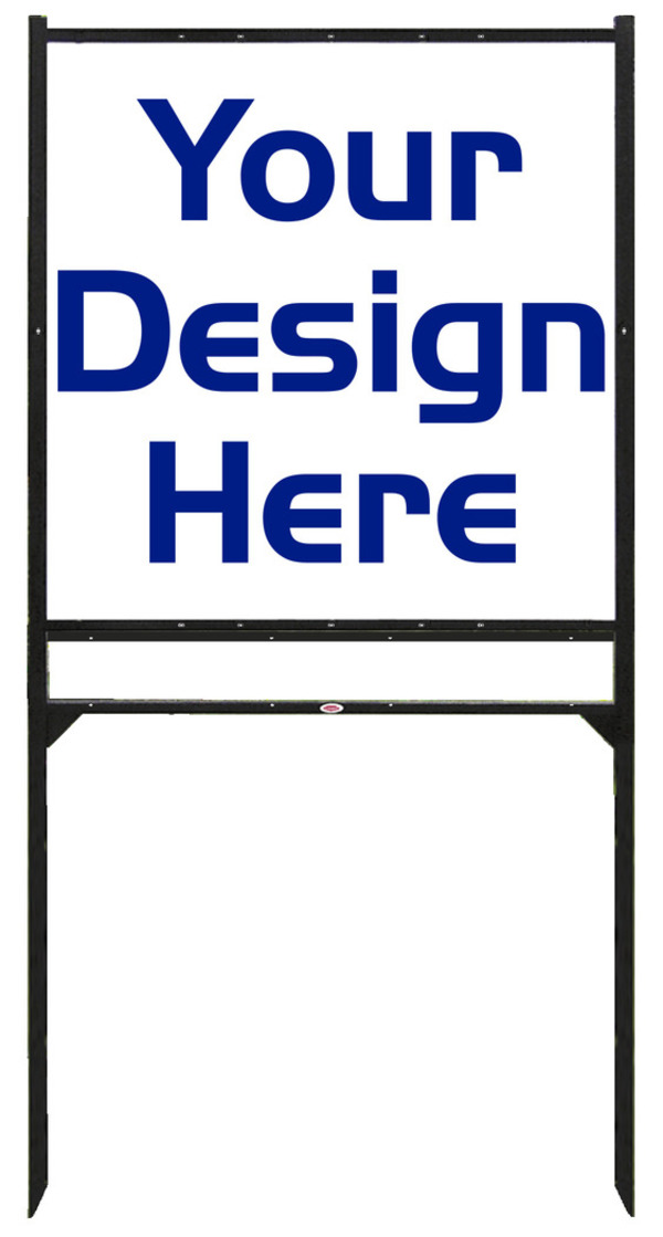 commercial real estate Angle Iron Frame and panel unit for 2 Rider Inserts, 24 GA steel, 48h x 48w