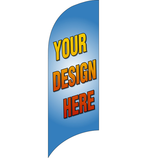 real estate custom feather flag only, 7-foot