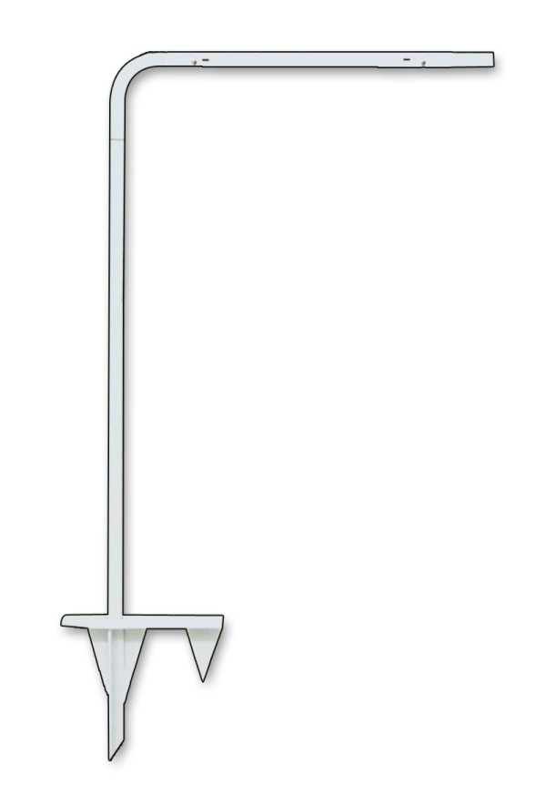 Real Estate Tube Sign Stake, 51.25 - White