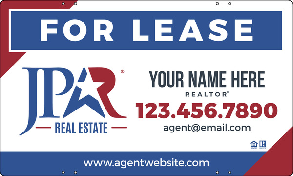Agent Name Sign Panel, 18h x 30w, Steel