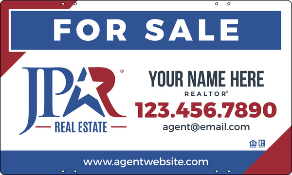Agent Name Sign Panel, 18h x 30w, Steel