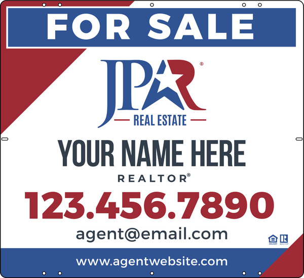 Agent Name Sign Panel, 22h x 24w, Steel