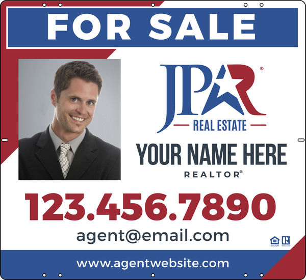 Agent Photo Sign Panel, 22h x 24w, Steel