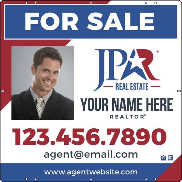 Agent Photo Sign Panel, 24h x 24w, Steel