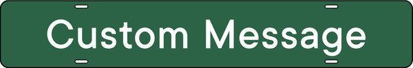 Custom Copy Sign Rider,  4h x 24w, Steel