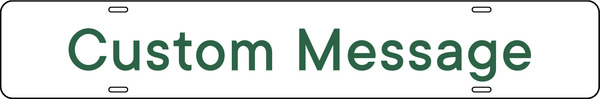 Custom Copy Sign Rider, 4h x 24w, 3MM Aluminum Composite
