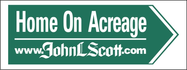 Directional Home on Acreage sign panel, 4mm corrugated plastic 9h x 24w