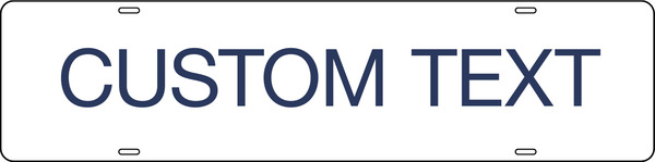 Custom 1 Line Sign Rider, 6h x 24w, Steel